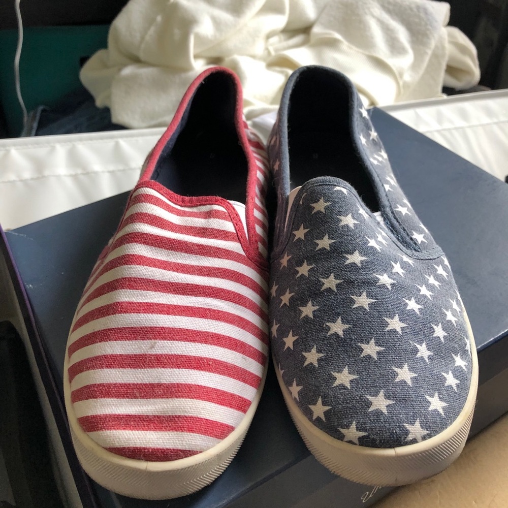 U.S. Flag slip on shoes